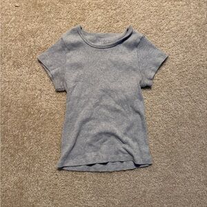 Stylish Gray Women's Short Sleeve Tee